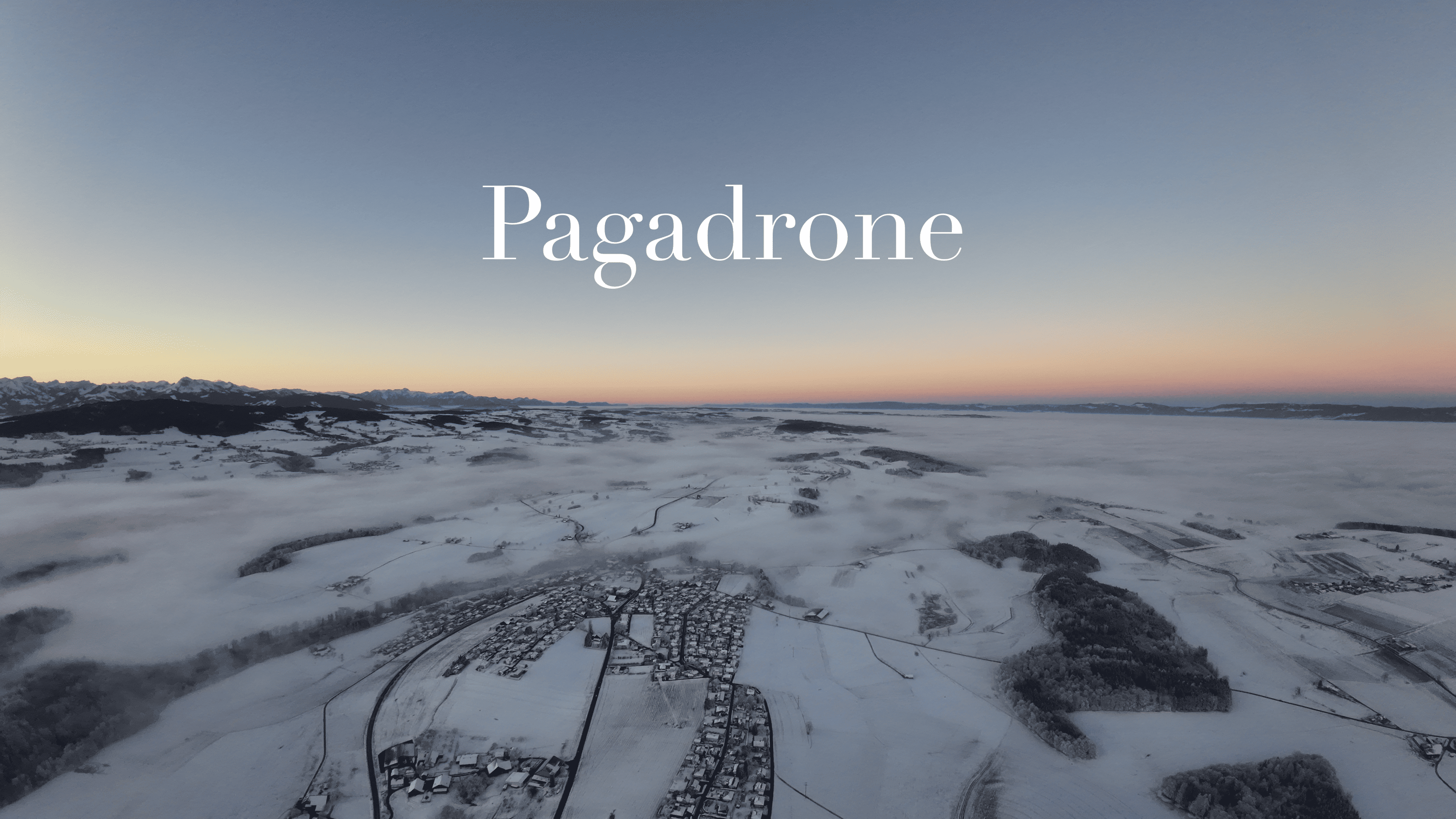 Levé de soleil pris en drone en haute altitude